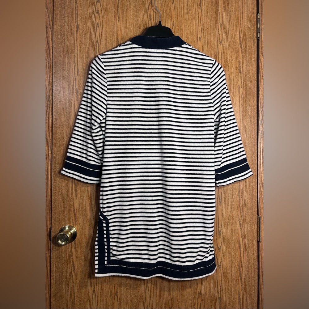 Tory Burch Striped Terrycloth Tunic Cover Up - Picture 5 of 5